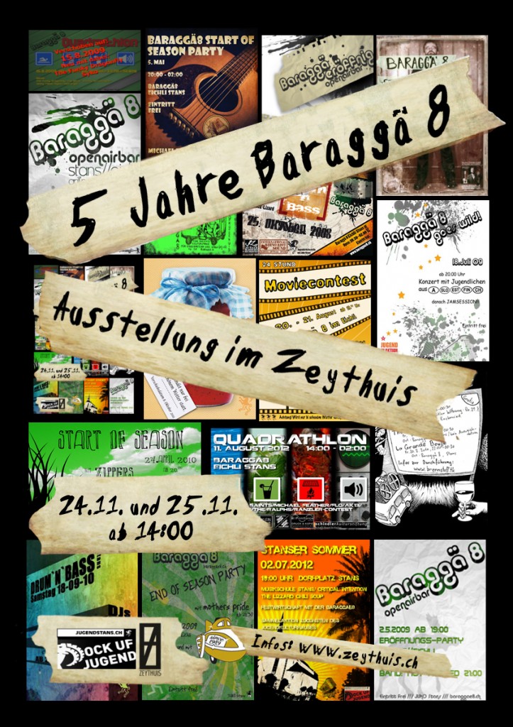 Ausstellung 5 Jahre Baraggä8 - Good Bye Baraggä8